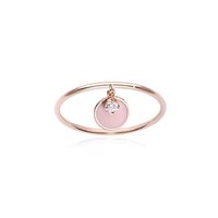 Ringe Burato Dame Paillette in Rosègold Diamante 0.03 Ct CM996 - CM996-53